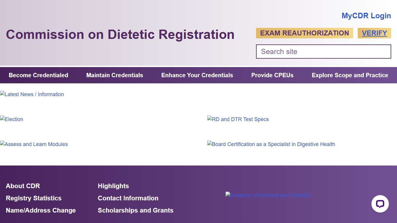 Commission on Dietetic Registration